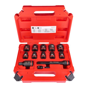 Set douilles à choc ½″ SHOCKWAVE™ IMPACT DUTY Milwaukee | 13 pcs