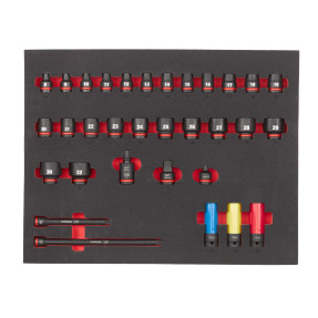 Set douilles à choc ½″ SHOCKWAVE™ IMPACT DUTY Milwaukee | 13 pcs