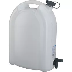 Jerrican alimentaire translucide avec robinet - 10 l