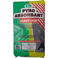 Absorbant végétal ignifugé - 40 l / 8 kg