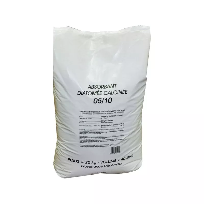 Granules absorbant terre de Diatomée - sac 20 kg