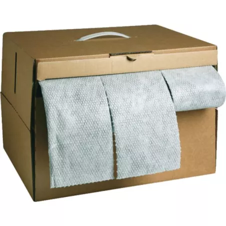 Rouleau de feuilles d'absorbant tous liquides - 40 cm x 25 m