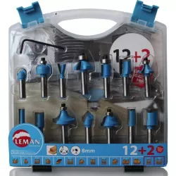 Coffret 14 mèches de défonceuse