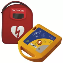 Défibrillateur semi-automatique avec sac de rangement