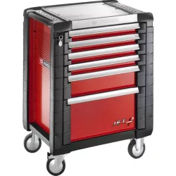 Servante rouge 6 tiroirs avec protection d'angles - 155 l - FACOM