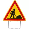 Panneau de signalisation AK3 chaussée rétrécie