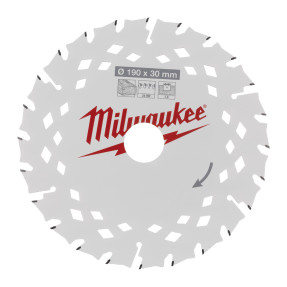 Lame scie circulaire bois Milwaukee CSB P W 190mm 24 dents ATB