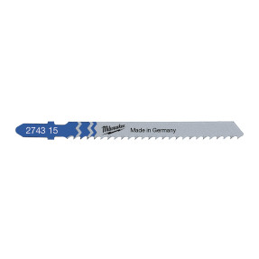 Lames scie sabre aluminium Milwaukee T127D 75x3mm - Pack 5