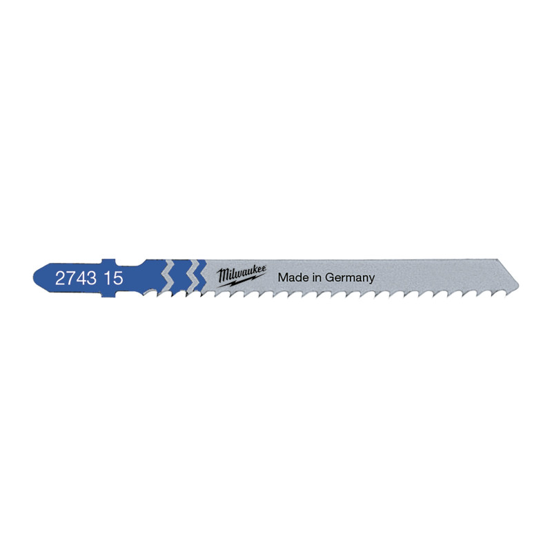 Lames scie sabre aluminium Milwaukee T127D 75x3mm - Pack 5