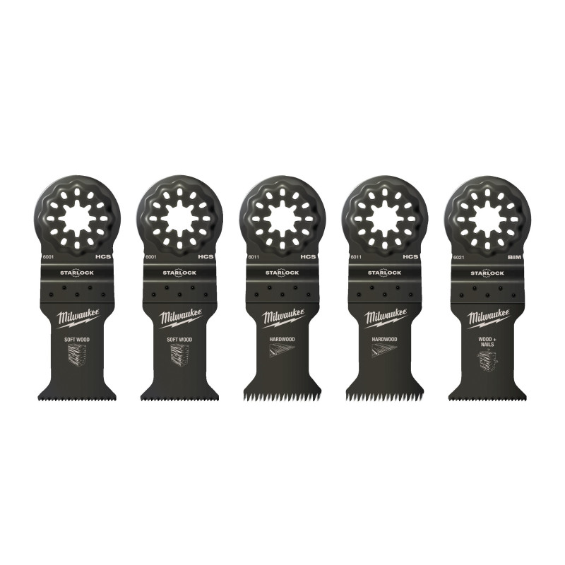 Coffrets lames multi-tools bois Milwaukee Starlock – Wood Set