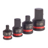 Set 4 Adaptateurs Carrés Impact Milwaukee 4932480356 | FDS Pro