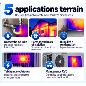 Caméra thermique HIKMICRO B20S exemple d'utilisation