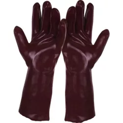 Paire de gants Pvc Rouge 35 cm T9