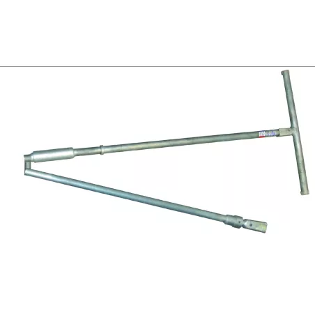 Clé de manoeuvre pliable de qualité supérieure à cardan - 2 m