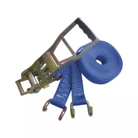 Sangle d'arrimage 2 parties avec crochets écartés - 6 m x 35 mm - 2 T