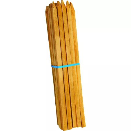 Piquet en bois - lot de 25