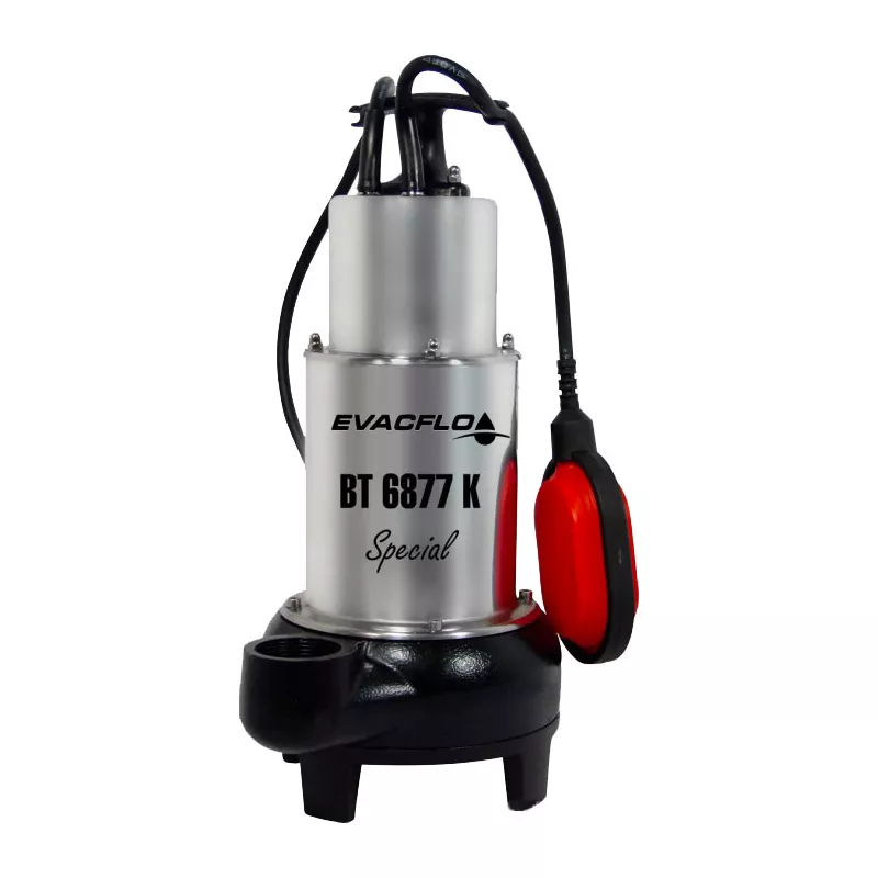 Pompe submersible eau chargée - 32 m3/h - 1600 W - broyeuse