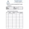 Rapport de contrôle adhésif