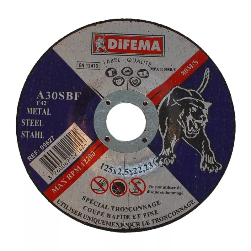 Disque tronçonnage acier 125x2