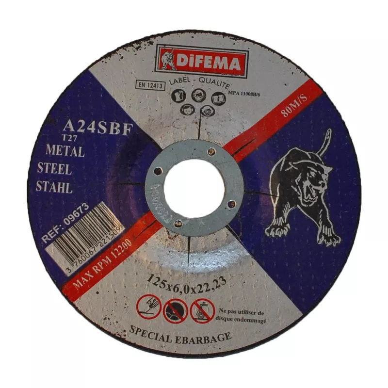 Disque ébarbage 125x6xMD par 5