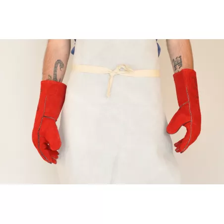 Gants soudeur cuir antichaleur
