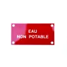 Plaque "EAU NON POTABLE"