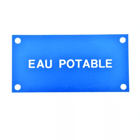 Plaque "EAU POTABLE" 5 x 10 cm
