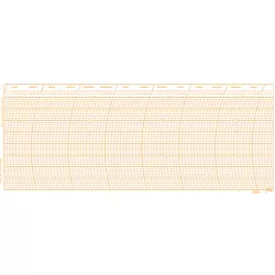 Paquet de 100 diagrammes 0-16 bars / 7 jours - 12 cm x 30 cm