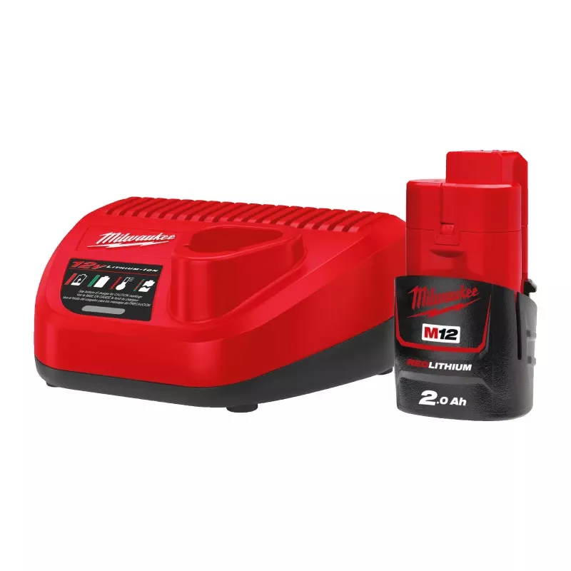 Pack Nrg M12 chargeur + 1 batterie 2ah Milwaukee