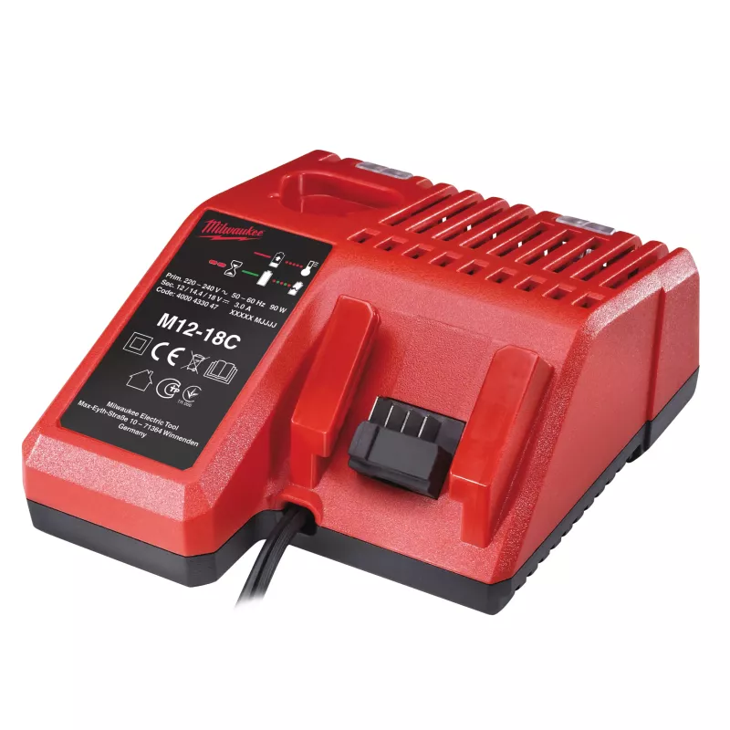 Chargeur 12V-14.4V-18V système M12 à M18 M12-18C Chargeur 12V-14.4V-18V système M12 à M18 M12-18C