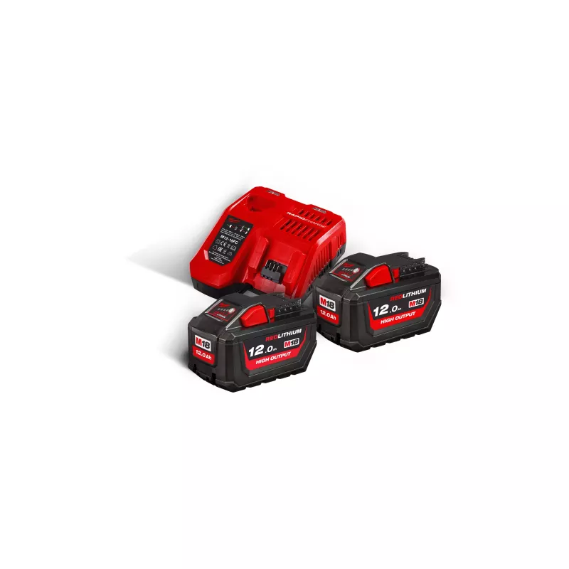 Pack nrg m18 2x12ah high output + chargeur Milwaukee Pack nrg m18 2x12ah high output + chargeur Milwaukee
