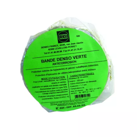 Bande Denso verte 10 m x 50 mm