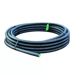 Tuyau PEHD bande bleu DN 25 couronne 25 m