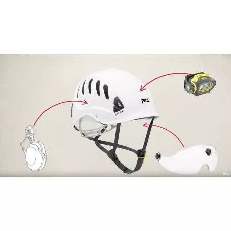 Ensemble casque de chantier avec jugulaire