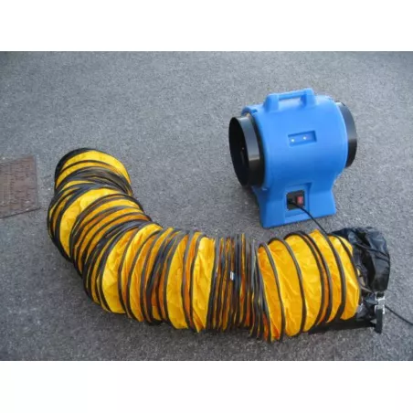 Ventilateur 4000 m3/h + gaine + sac