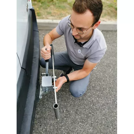 Attache remorque rapide universelle casomobile avec plaque de fixation