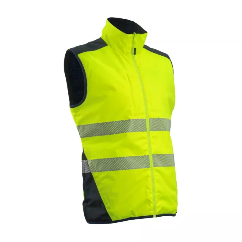 Gilet froid haute visibilié Jaune / Marine