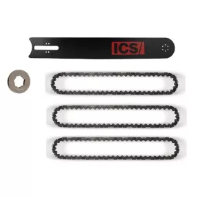 Pack guide 40 cm + 3 chaînes fonte  + 1 pignon - 7/16" ICS
