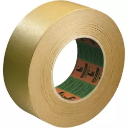 Adhesif double face tissu 25x50mm naturel ref102