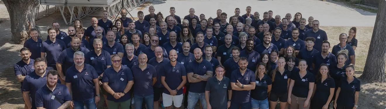 Photo de l'équipe FDS PRO lors de son team building.